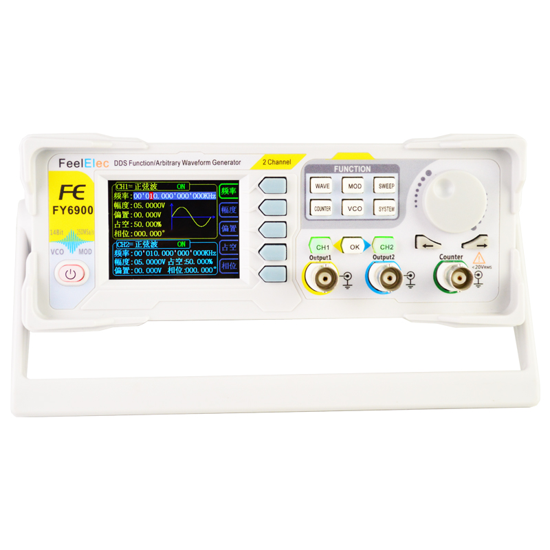 Dual Channel Arbitrary Waveform Function Generator 60Mhz - Dual Channel DDS Função Arbitrária Waveform