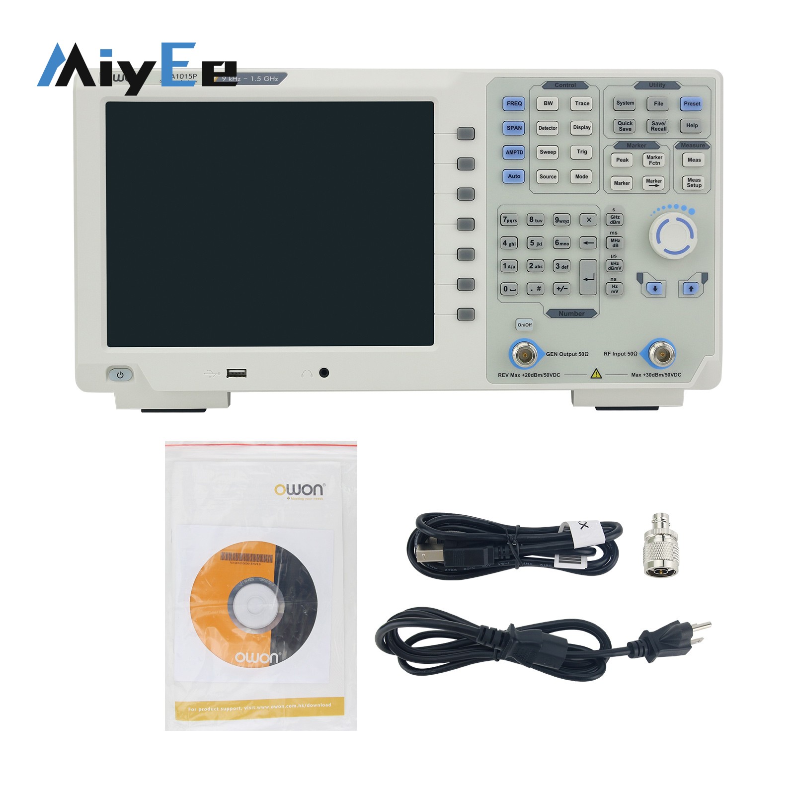 Analisador de Espectro OWON XS - Spectrum Analyzer Tracking Generator 1.5Ghz avaliação e preço